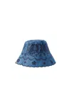 Zimmermann Paisley-embroidered Scallop-edge Bucket Hat In Red