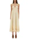 Zimmermann Embroidered Dress Coco In Neutral