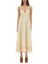 Zimmermann Embroidered Dress Coco In White