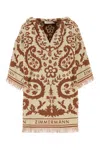 Zimmermann Embroidered Terry Fabric Wylie Mini Dress In Multi