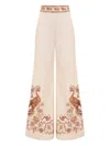 Zimmermann Ascension Printed Cotton Wide-leg Pants