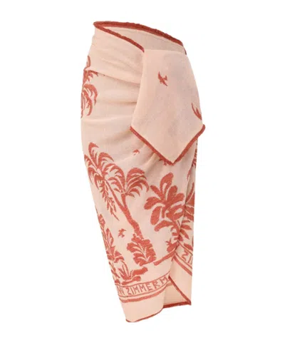 Zimmermann Embroidered Woven Pareo Beachwear In Multi