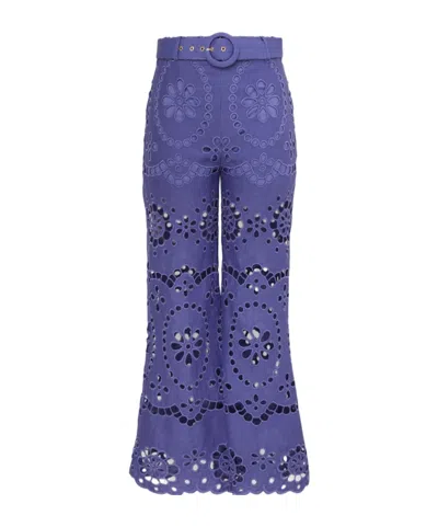 ZIMMERMANN ZIMMERMANN BRODERIE ANGLAISE CROPPED TROUSERS