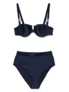Zimmermann Everley Trim Balconette Two-piece Swimsuit In 蓝色