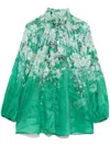 Zimmermann Everley Blouse In Grün