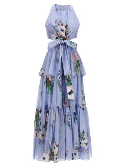 Zimmermann 'everley Draped Bow Midi' Dress