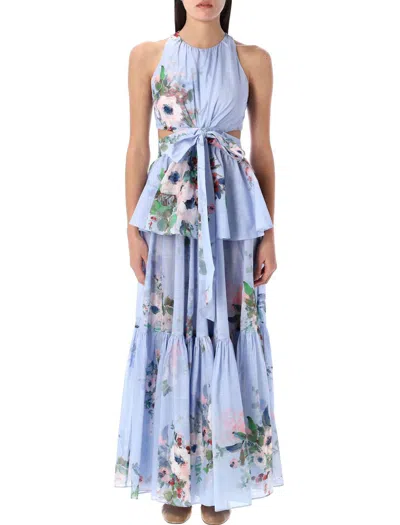 Zimmermann Everley Maxi Dress In Multicolor