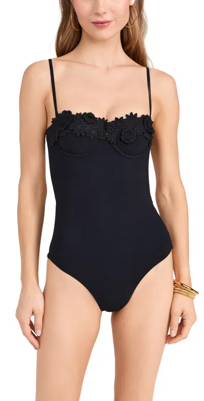 Zimmermann Everley Embroidery One Piece Black
