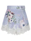 Zimmermann Everley Lace Trim Tuck Short