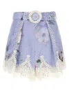 Zimmermann 'everley Lace Trim Tuck' Shorts
