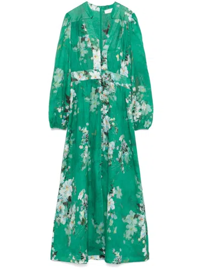 ZIMMERMANN GREEN EVERLEY DRESS