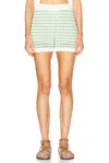 Zimmermann Everley Cotton Blend Knit Shorts In Multi