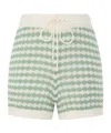 Zimmermann Everley Cotton Blend Knit Shorts In White
