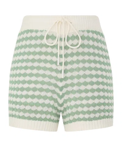 Zimmermann Everley Scallop Knit Short In White