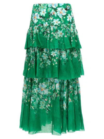 Zimmermann 'everley Tiered Midi' Skirt