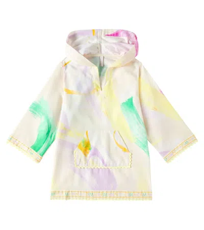 Zimmermann Kids' Everley Cotton Beach Cover-up In Watercolour Multi
