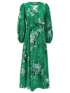 Zimmermann Everley Floral-print Cotton-voile Midi Wrap Dress