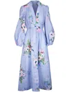 Zimmermann Everley Printed Linen Dress