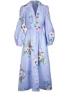 Zimmermann Everley Printed Linen Dress