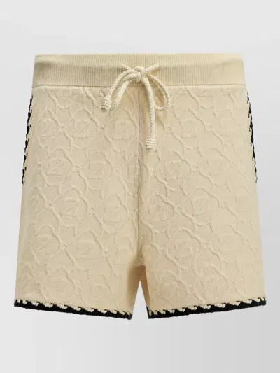 Zimmermann Fairlight Jacquard Shorts In Neutral