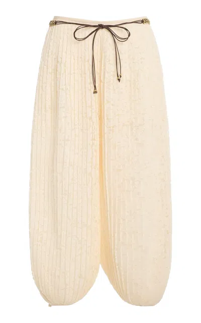Zimmermann Fairlight Lace Harem Pants In Neutral