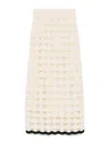 Zimmermann Rhiannon Crochet Skirt In White