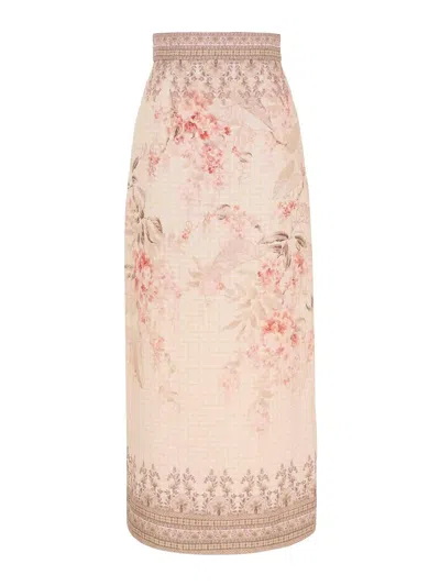 Zimmermann Illuminate Pencil Midi Skirt