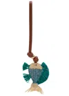 Zimmermann Fish Raffia Bag Charm In Multi