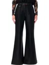 Zimmermann Hypnotic Flare Trousers With Removable Belt In Black