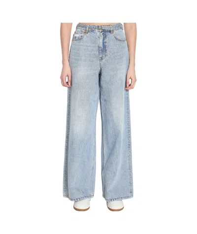 Zimmermann Illuminate Relaxed Flare Jeans In Gray