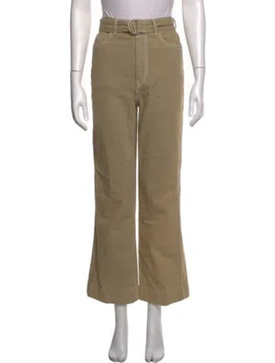 Pre-owned Zimmermann Flared Pants In Neutrals