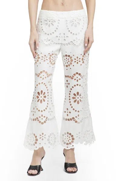 Zimmermann Trousers In White