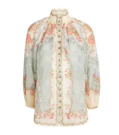 ZIMMERMANN FLORAL DAYLIGHT BLOUSE