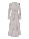 Zimmermann Woman Maxi Dress Apricot Size 00 Cotton In Blue