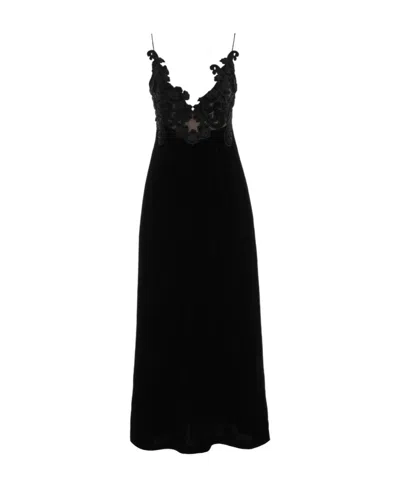 Zimmermann Women's Sensory Velvet Slip Dress In Black
