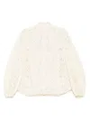 Zimmermann Floral-embroidered Shirt In White