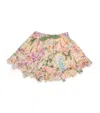 Zimmermann Girls Pink Cotton Floral Skirt