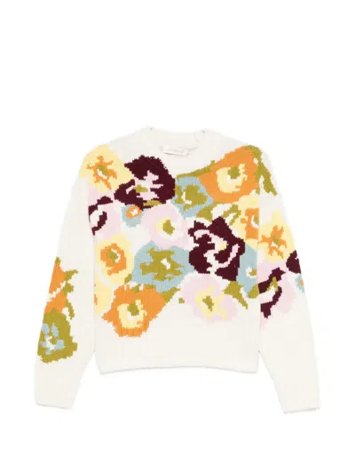 Zimmermann Floral Jersey In White