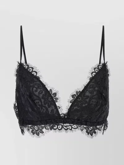 Zimmermann Illustration Lace Bralette Top In Black