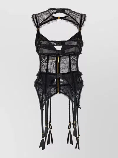 Zimmermann Floral Lace Cutout Bodysuit In Pink