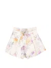 Zimmermann Womens Cream Dahlia Luna Floral-print Silk-blend Shorts Xs In Multi
