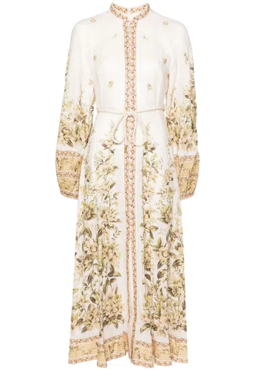 ZIMMERMANN FLORAL MIDI DRESS