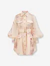 Zimmermann Hypnotic Utility Mini Dress In Multi