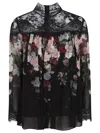 Zimmermann Hypnotic Lace York Blouse In Black Cascade In Black