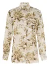 Zimmermann Floral Pocket Shirt In Neutral
