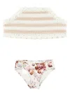 Zimmermann Floral-print Bikini In White