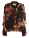Zimmermann Floral-print Blouse In Brown