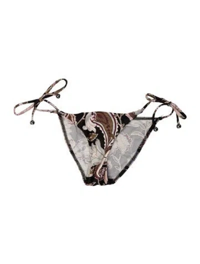 Pre-owned Zimmermann Floral Print Bottoms In Neutral