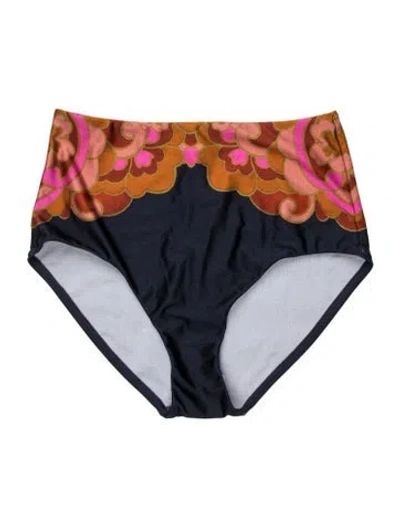 Pre-owned Zimmermann Floral Print Bottoms W/ Tags In Blue