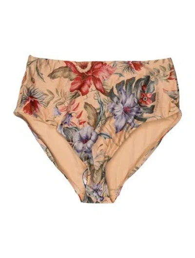 Pre-owned Zimmermann Floral Print Bottoms W/ Tags In Multi